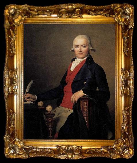 framed  Jacques-Louis  David Portrait of Gaspar Mayer, ta009-2